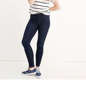 Madewell 9" Mid-Rise Skinny Jeans in Larkspur Wash: TENCEL™ Denim Edition